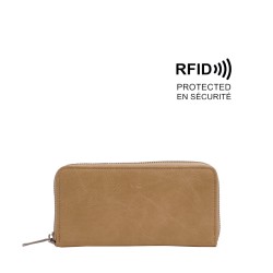 Jezebel Zip-Around Wallet - Light Khaki 